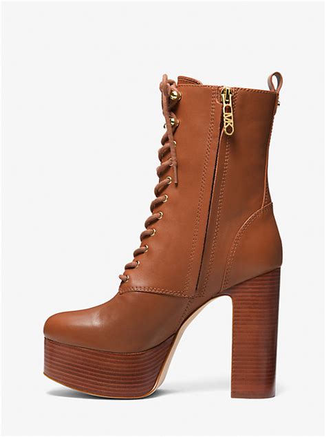 michael kors natasha leather platform boot